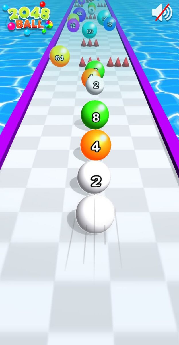 игра ball run 2048
